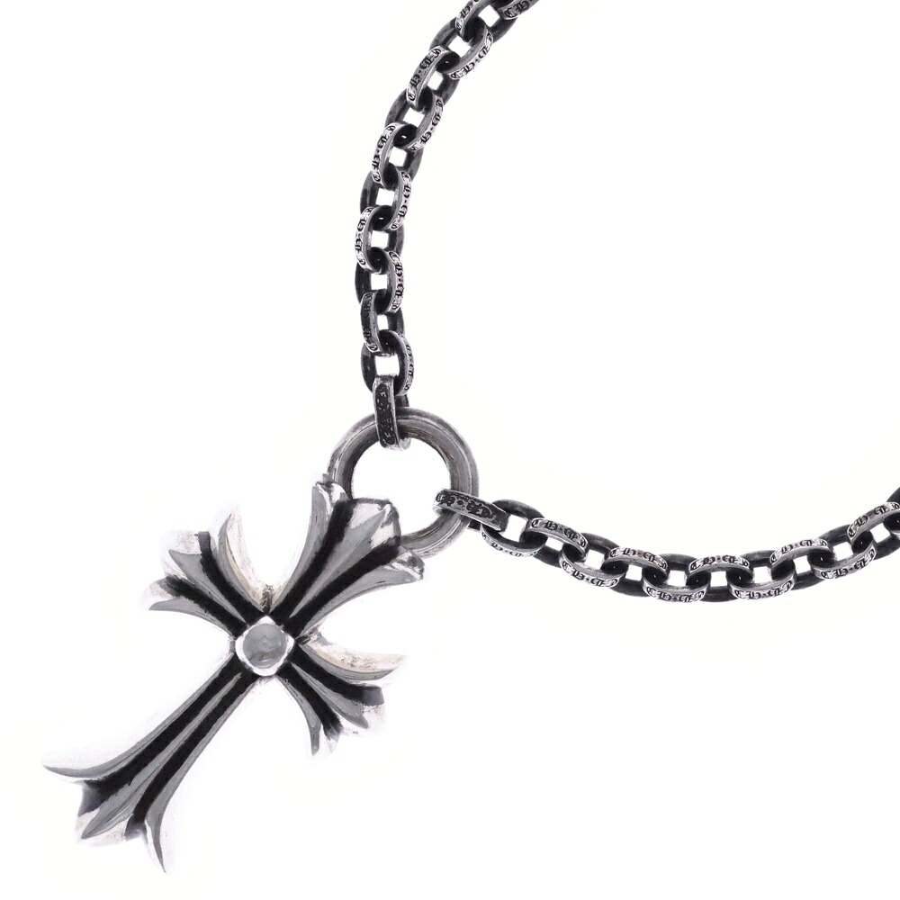 CHROME HEARTS(クロムハーツ) 大きさ:30.0inch 30inch PPR CHN SML CH CRS 調査報告チェーン店 スモールCHはりつけ台 首飾り しろがね色【中古】【度合いA】【色つやしろがね色】【取りまわしバス発着場OneStyle名古屋運動場店】