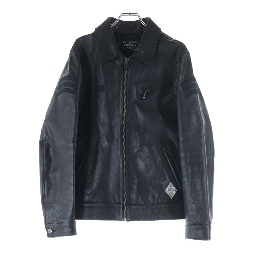 THE CRIMIE(ザ クライミー) サイズ:L バッファローレザー ジップアップ シングルライダースジャケット ブラック【中古】【程度B】【カラーブラック】【オンライン限定商品】