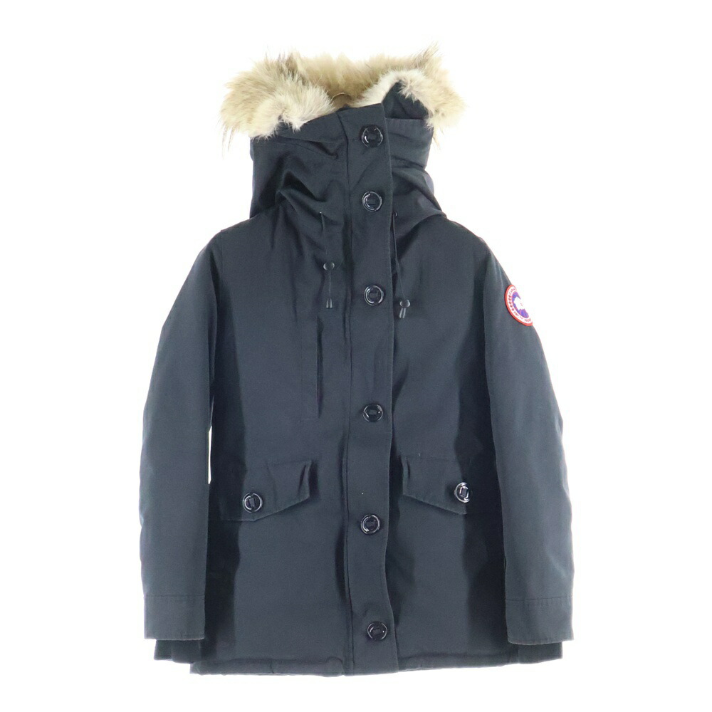 CANADA GOOSE(カナダグース) 大きさ:S CHARLOTTE PARKA シャーロットパーカー 毛革ボンネット付き添い人 落ち込む上衣 レディース 2300JL【中古】【座標軸B】【色つや黒いこと】【オンライン押さえる商いもの】