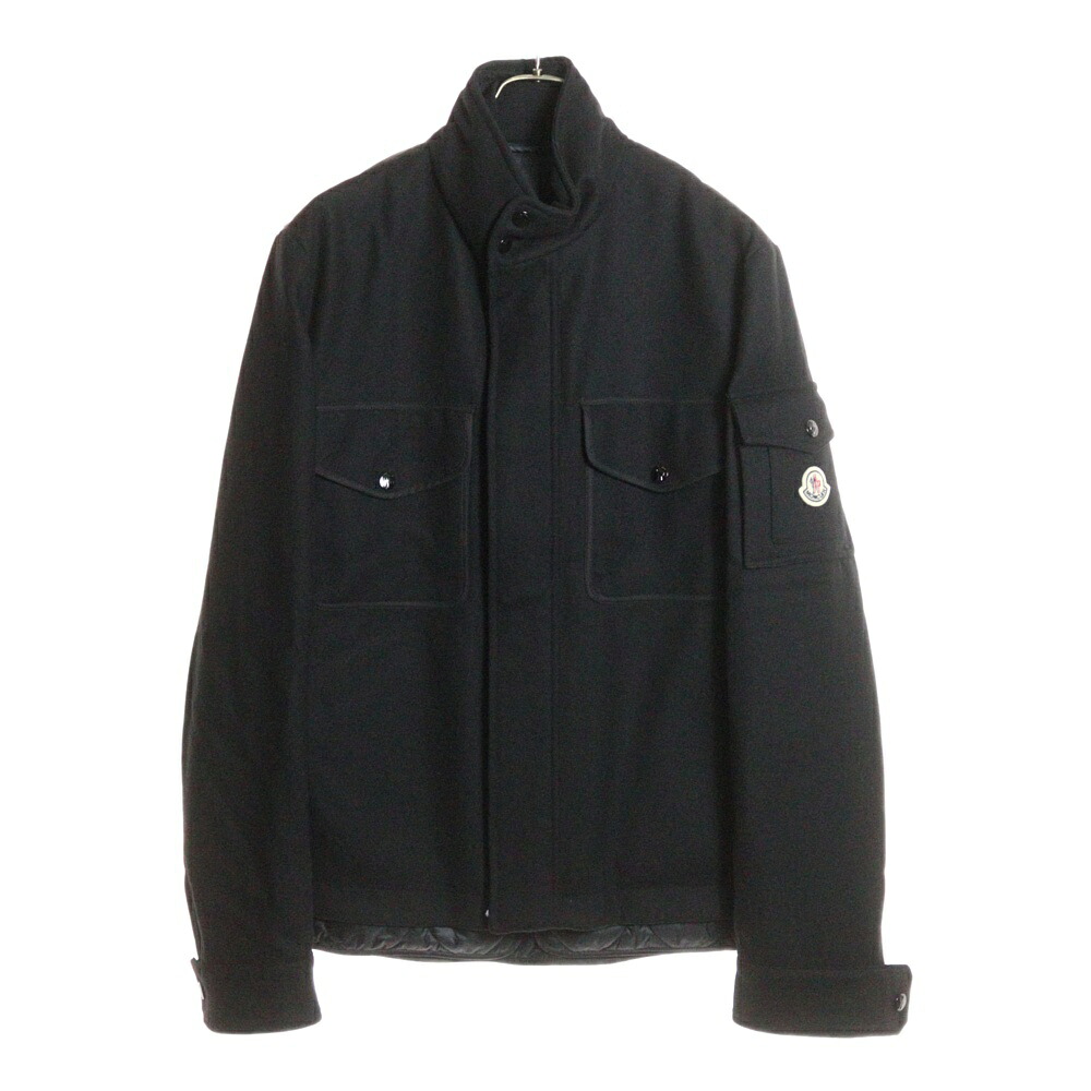 MONCLER(モンクレール) サイズ:2 25AW Avoine ナイロン/ウール切返しショートダウンジャケット ブラック K20911A00227【新古品/中古】【程度S】【カラーブラック】【オンライン限定商品】|ブランド買取・販売 BRING