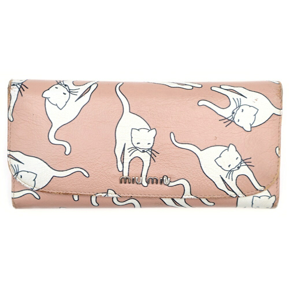 楽天市場】【8/1 P2倍】【大幅値下げ！】 ミュウミュウ MIUMIU 猫柄