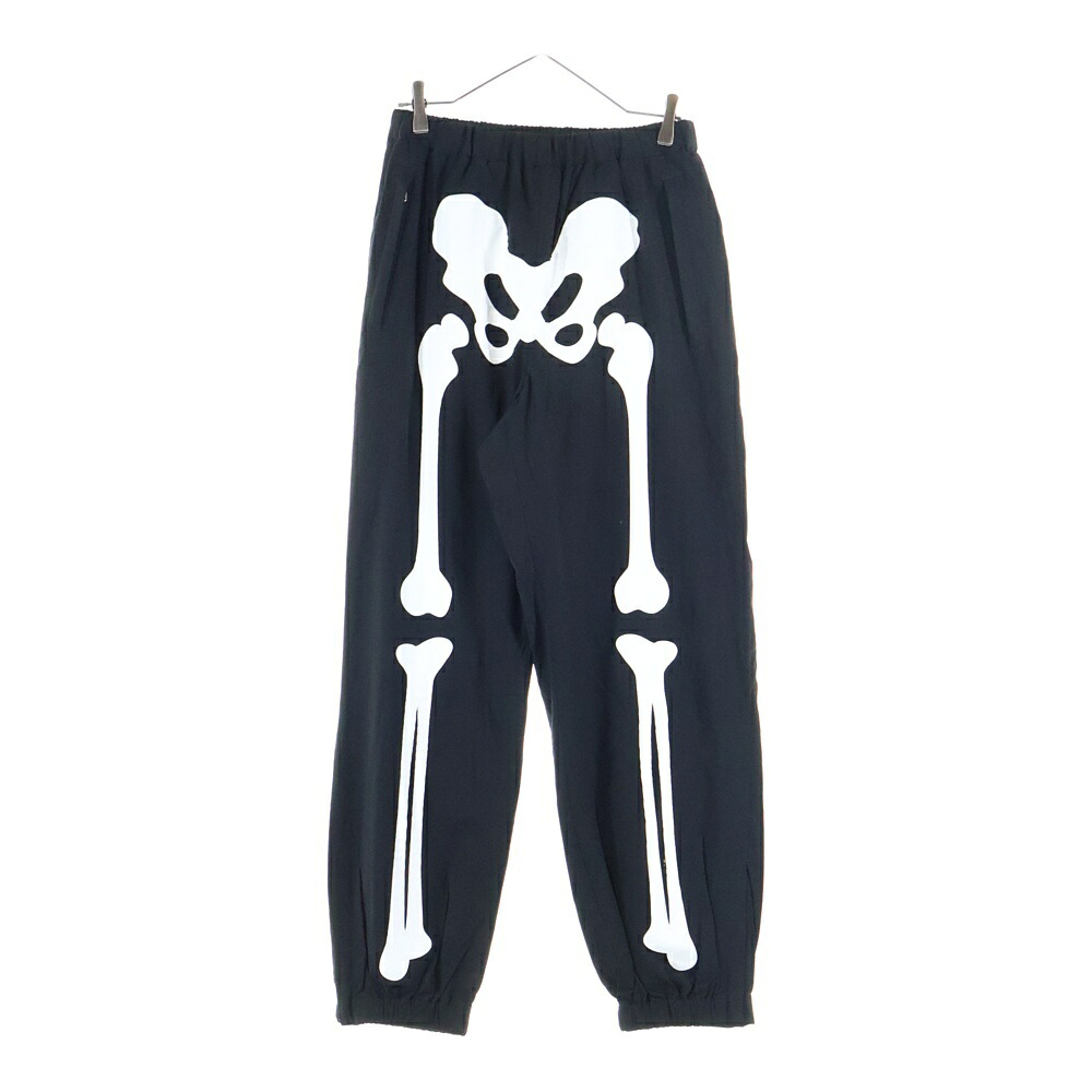 TAKAHIROMIYASHITA The SoloIst.(タカヒロミヤシタザソロイスト) サイズ:46 BONE TRACK PANTS ボーン ナイロントラックパンツ ブラック sc.0002aSS24【中古】【程度B】【カラーブラック】【取扱店舗BRING福岡天神店】|ブランド買取・販売 BRING