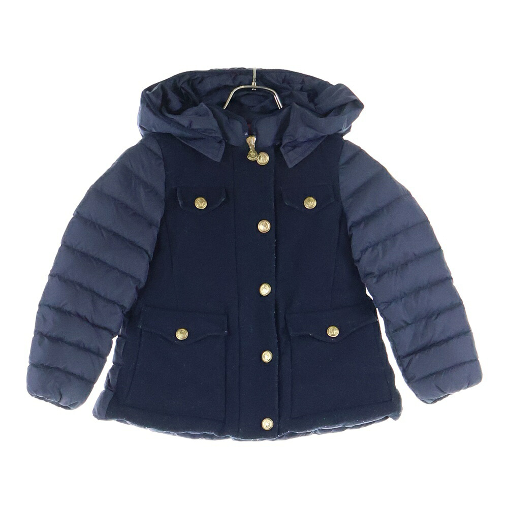 MONCLER(モンク軌跡) 大きさ:115 ADMIRABLE うつり変わり落ち込む上衣 キッズ 米国海軍 C29544682185【中古】【座標軸B】【カラーネイビー】【オンライン押さえる商いもの】