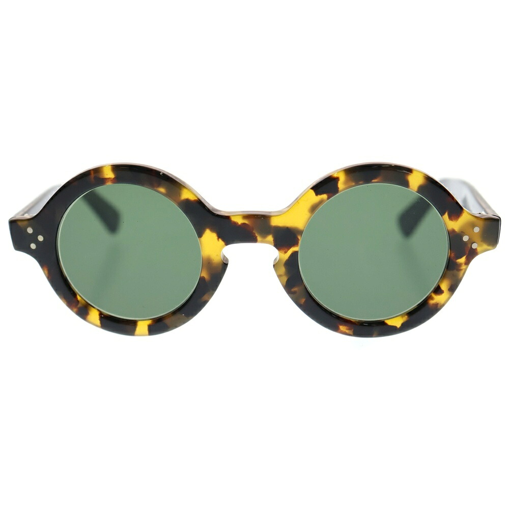 JULIUS TART OPTICAL(ジュリアス タートオプティカル) サイズ:43ー26 T-ROUND ラウンドフレーム サングラス 眼鏡 イエロー/ブラック【中古】【程度B】【カラーイエロー】【取扱店舗渋谷】｜ブランド買取・販売　BRING 11,776円