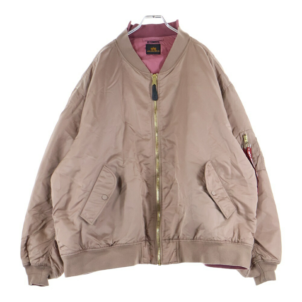 楽天市場】VETEMENTS 18ss ALPHA BOMBER MA-1 JACKET MSS18JA44 M