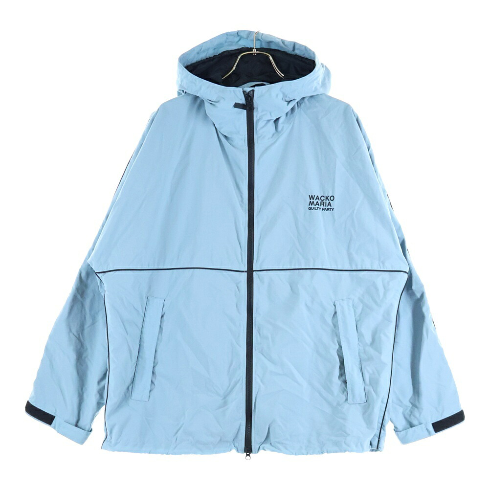 WACKO MARIA(ワコマリア) 大いさ:L 24SS ×NANGA Mountain Hoodie 24SB-001 ×ナンガ ナイロン 御山パーカー フーディー 青色【中古】【座標軸B】【色合い青色】【取りまわしバス発着場原宿】 パーカー-トップス-メンズファッション