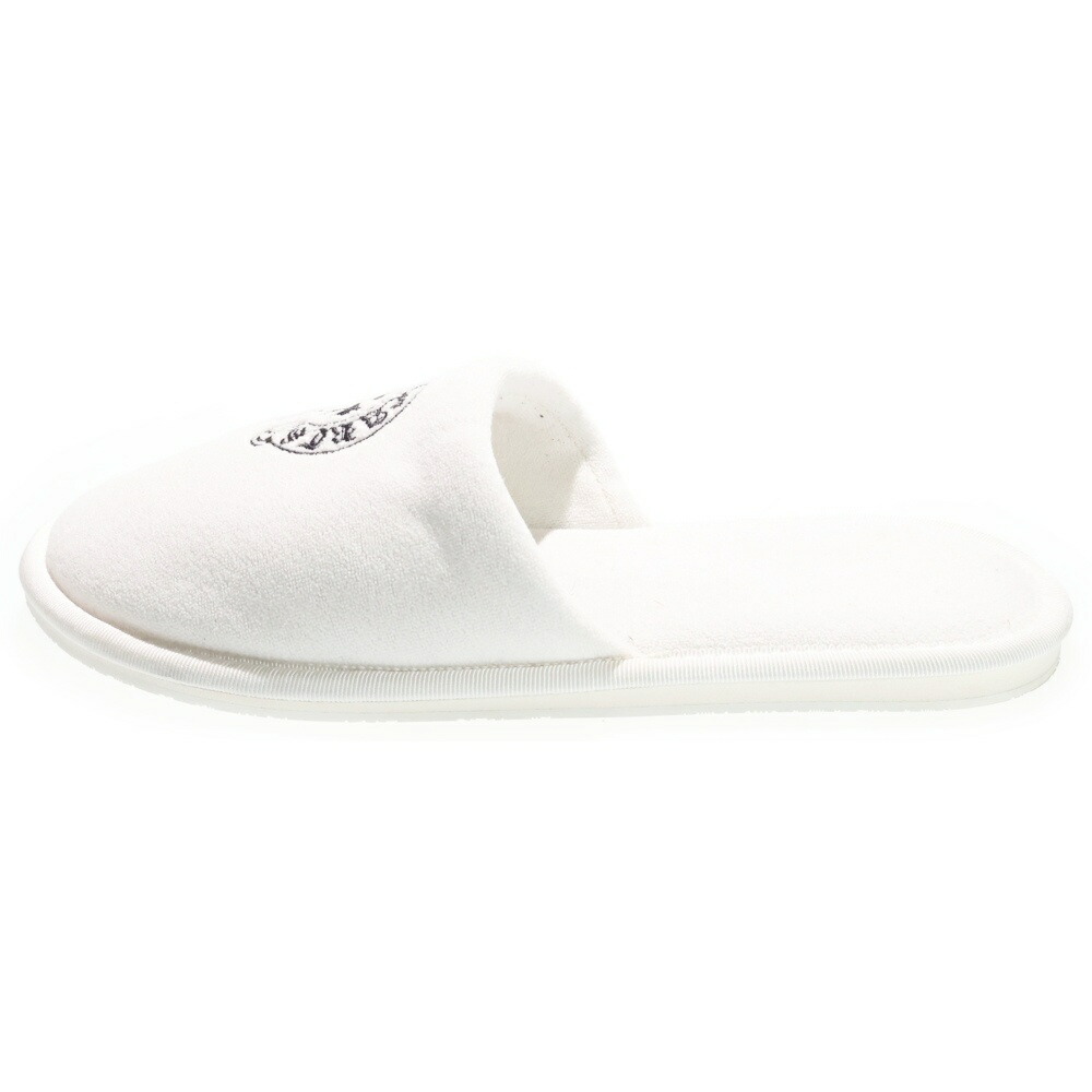 CHROME HEARTS(クロムハーツ) 大いさ:M HOTEL SLIPPER ホースシューロゴ刺しゅう 家庭用スリッパ 白いこと【中古】【座標軸B】【色合い白いこと】【取りまわしバス発着場OneStyle新宿店】