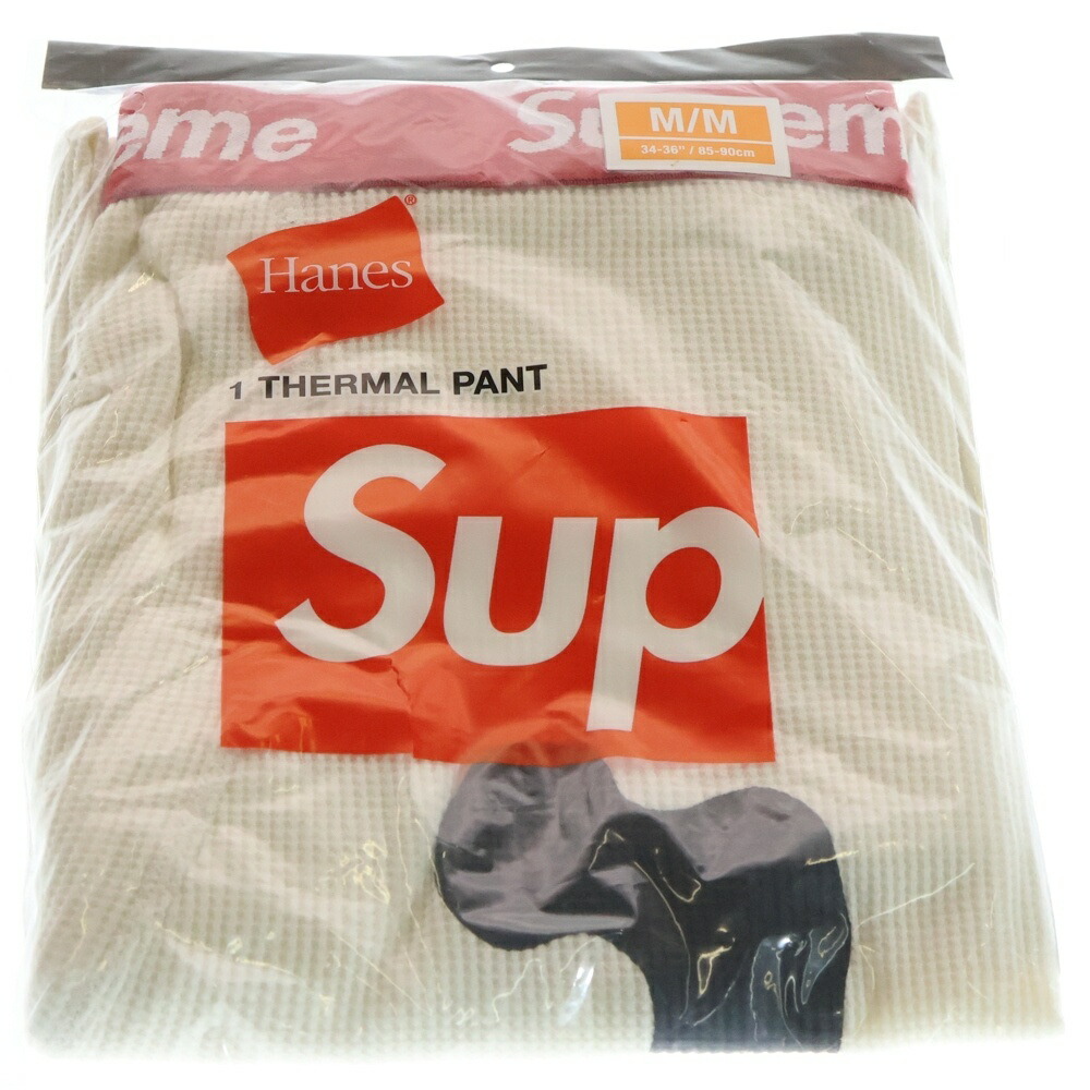 楽天市場】SUPREME 21aw Hanes Bones Thermal Pant White Sサイズ