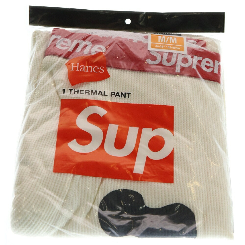 楽天市場】SUPREME 21aw Hanes Bones Thermal Pant White Sサイズ