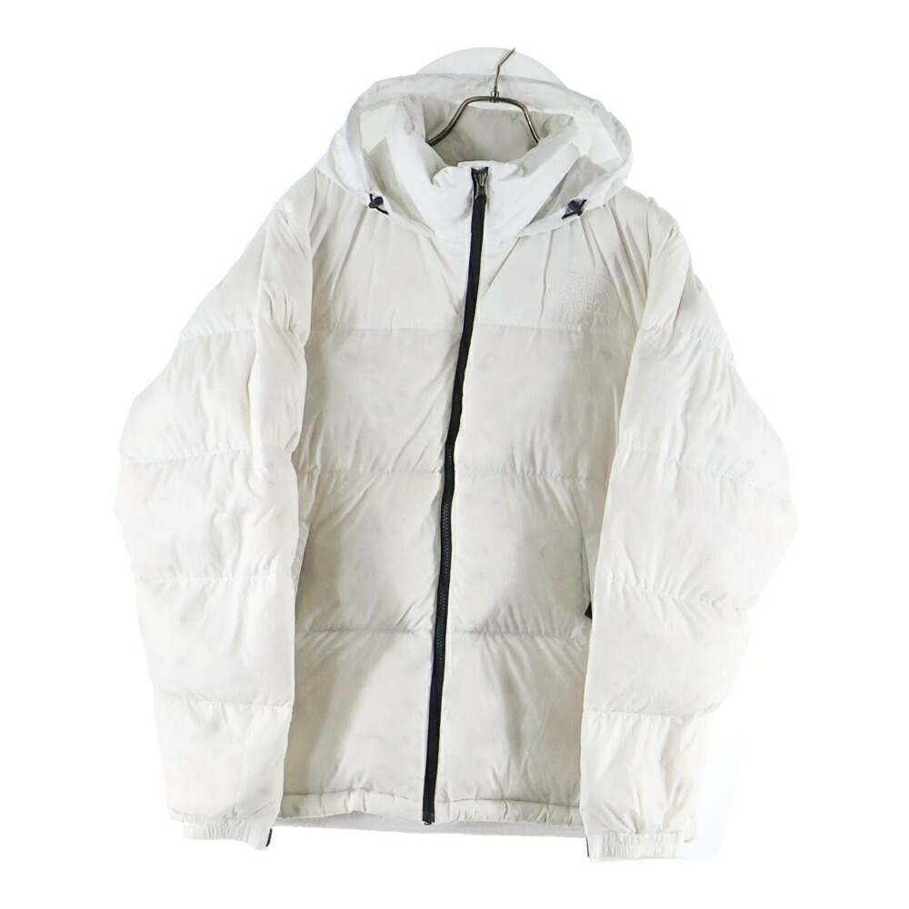 THE NORTH FACE(ザノースフェイス) 大きさ:M UNDYED NUPTSE JACKET アンダイド ヌプシ フーデッドダウンジャケット 白いこと ND92337【中古】【座標軸B】【色つや白いこと】【オンライン押さえる商いもの】