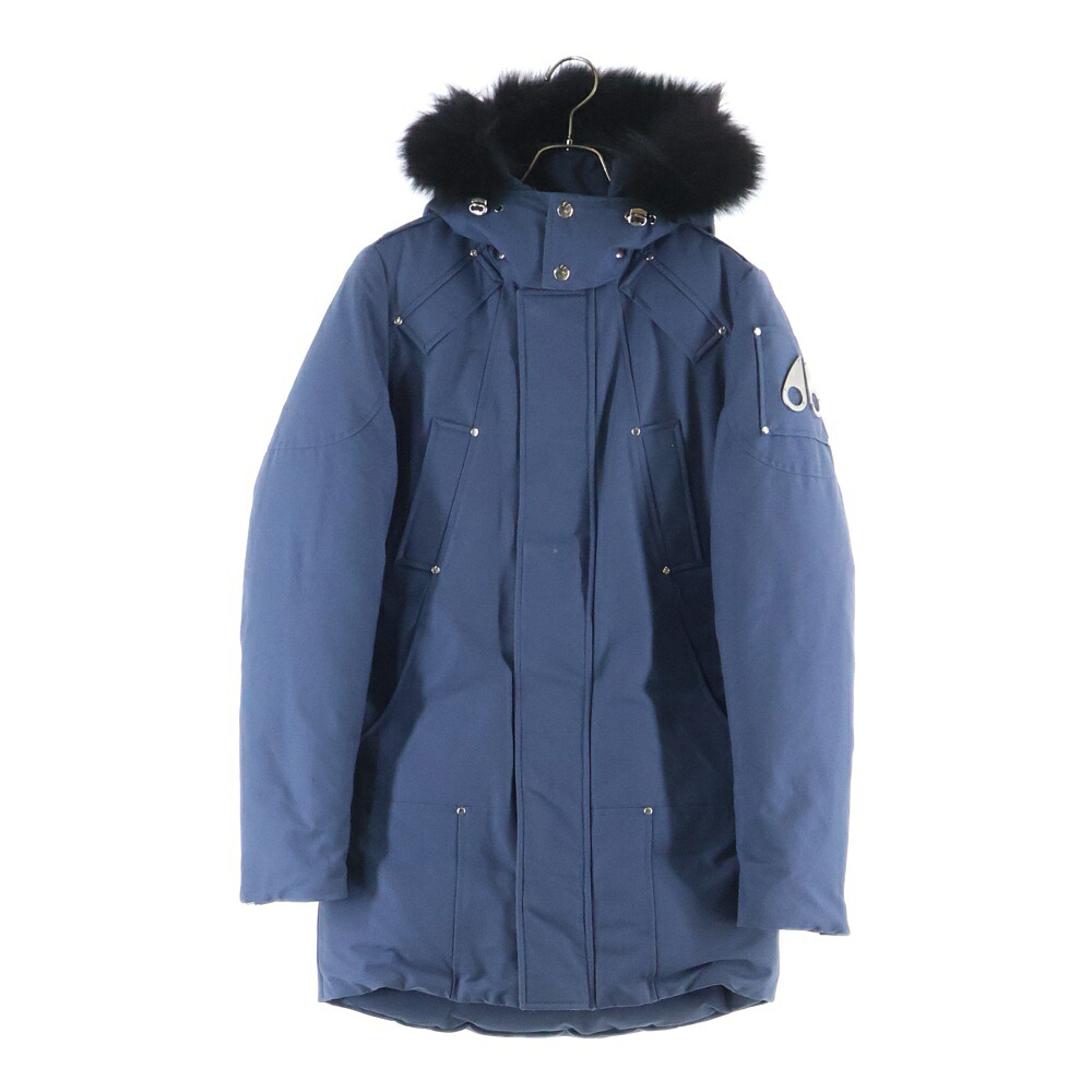 MOOSE KNUCKLES(ムースナックルズ) 大きさ:XS STIRLING PARKA スターリングパーカー ボンネット付き添い人落ち込む上衣 米国海軍 MK2001MP【中古】【座標軸B】【カラーネイビー】【オンライン押さえる商いもの】