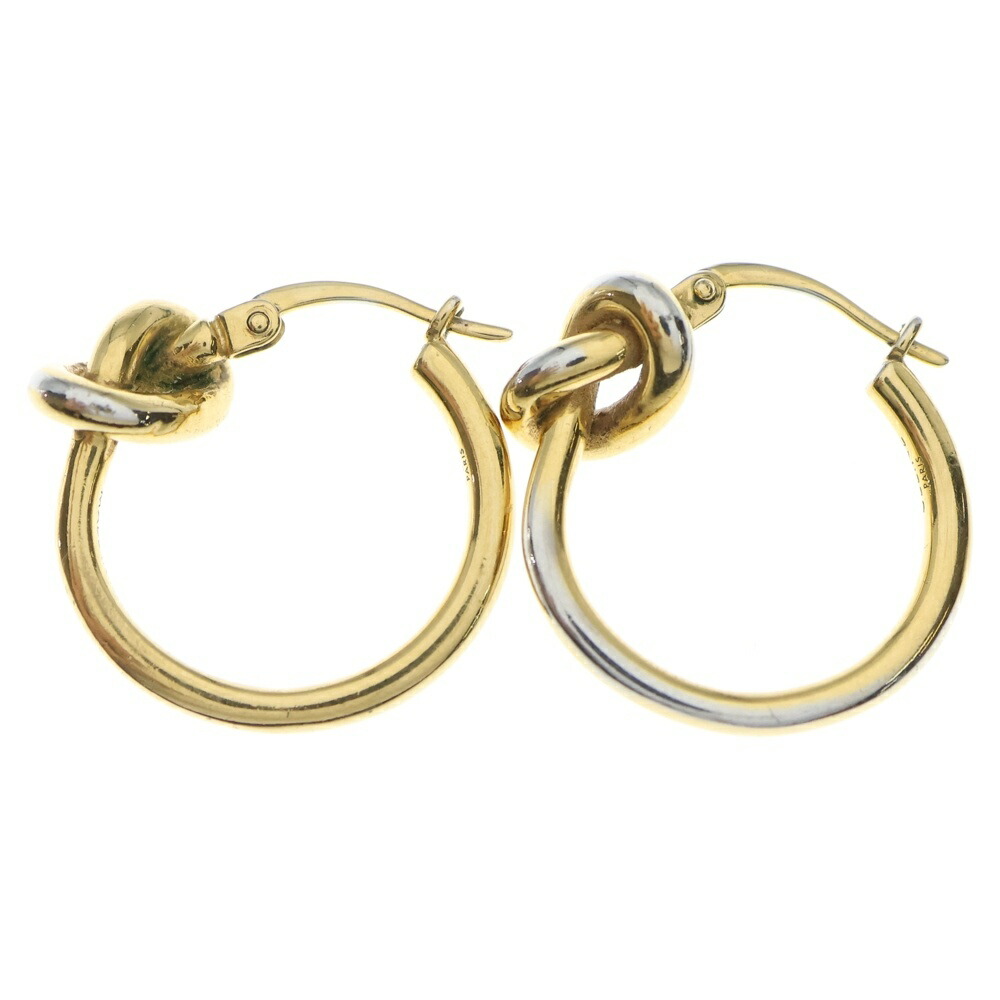 楽天市場】CELINE（セリーヌ）ノット スモールフープ ピアス ロジウム