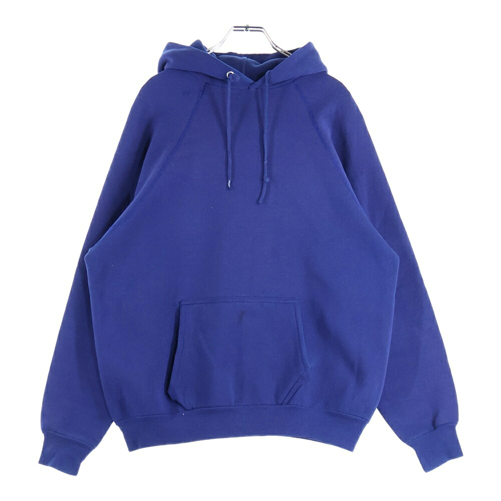 VINTAGE(ヴィンテージ) 60S PULLOVER HOODIE BIG SIZE プルオーバーフーディー パーカー 脇ガゼット 袖貫通ステッチ ビッグサイズ スウェット ブルー【中古】【程度B】【カラーブルー】【取扱店舗AWESOME高円寺店】｜ブランド買取・販売　BRING