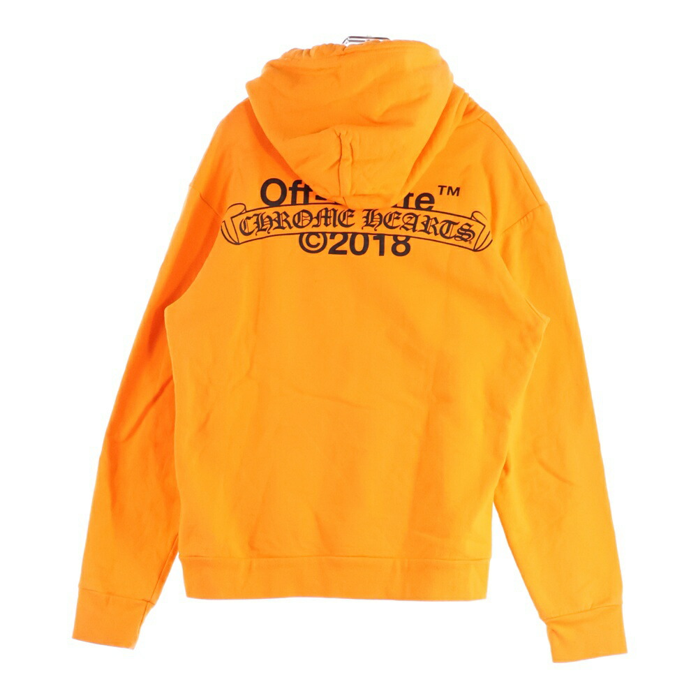 楽天市場】CHROME HEARTS XL OFF-WHITE ORANGE HOODIE クロムハーツ