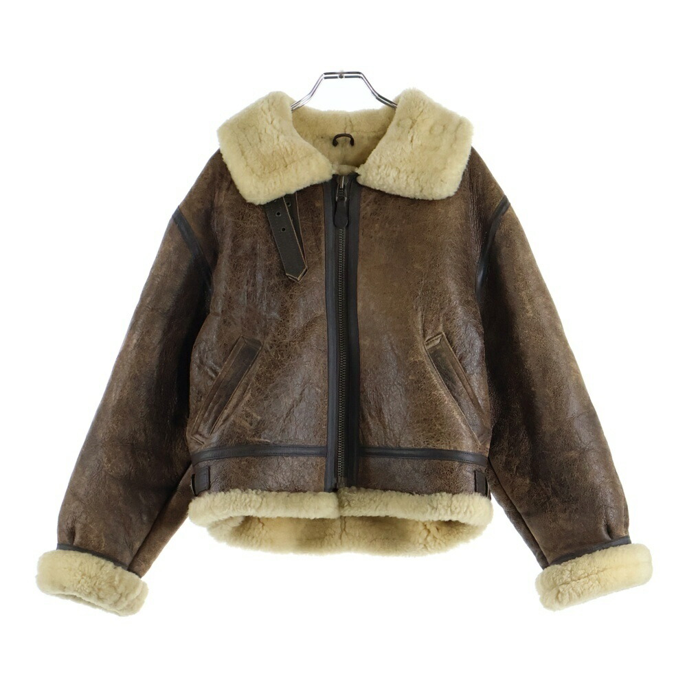 Schott ショット【XL】 B-6 ムートン フライトジャケット 羊革 希少 SCHOTT ショット626 USA製ダブルライダースジャケット3XL 黒 希少