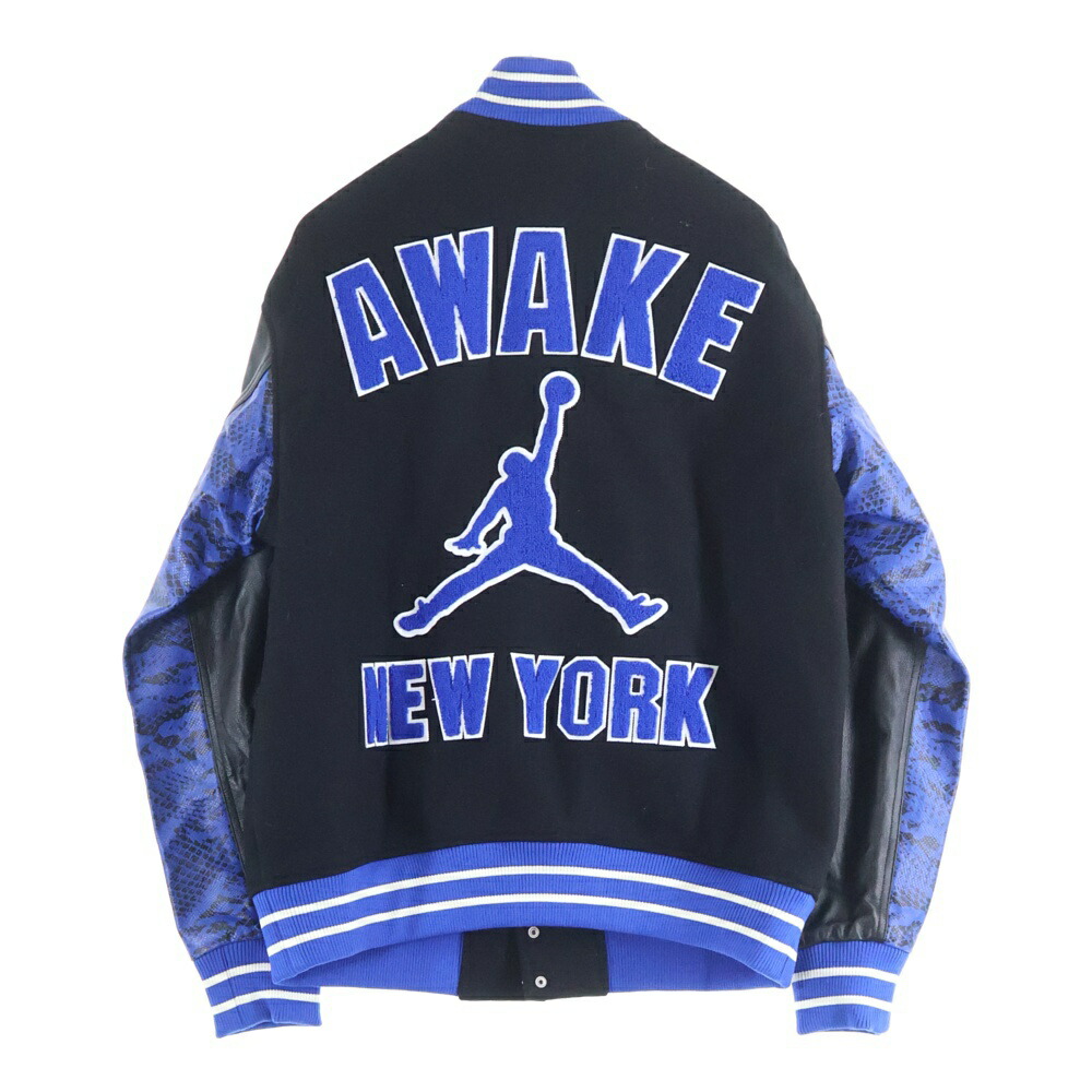 楽天市場】Nike JORDAN x Awake NY Varsity Jacket Black : SHOES