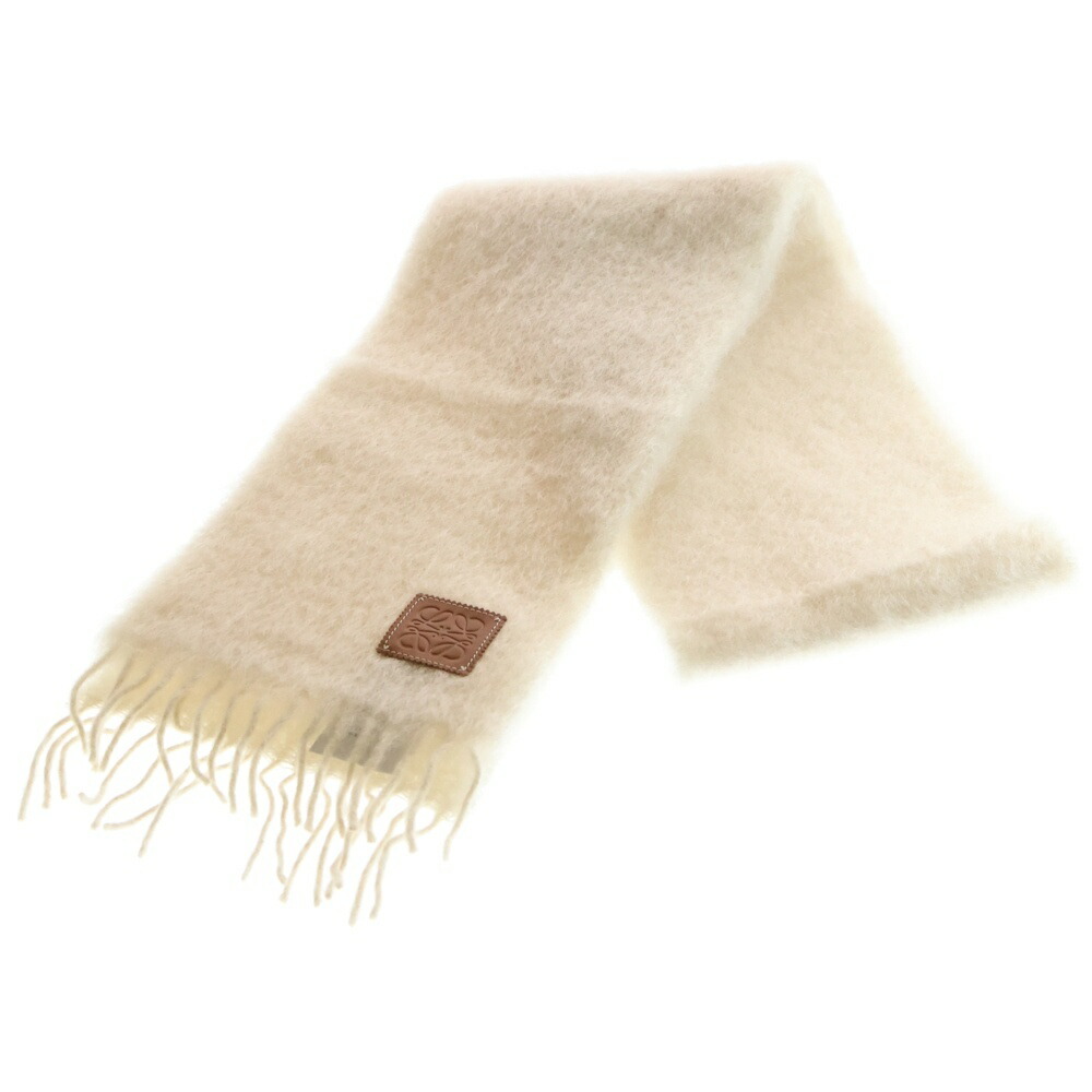 楽天市場】ロエベ LOEWE マフラーアナグラム刺しゅう入り ウール90