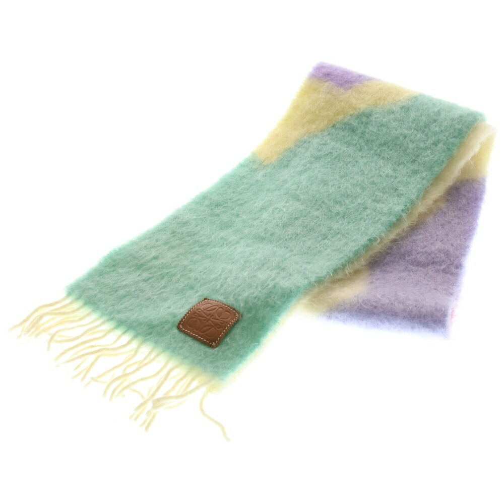 楽天市場】ロエベ LOEWE マフラーアナグラム刺しゅう入り ウール90