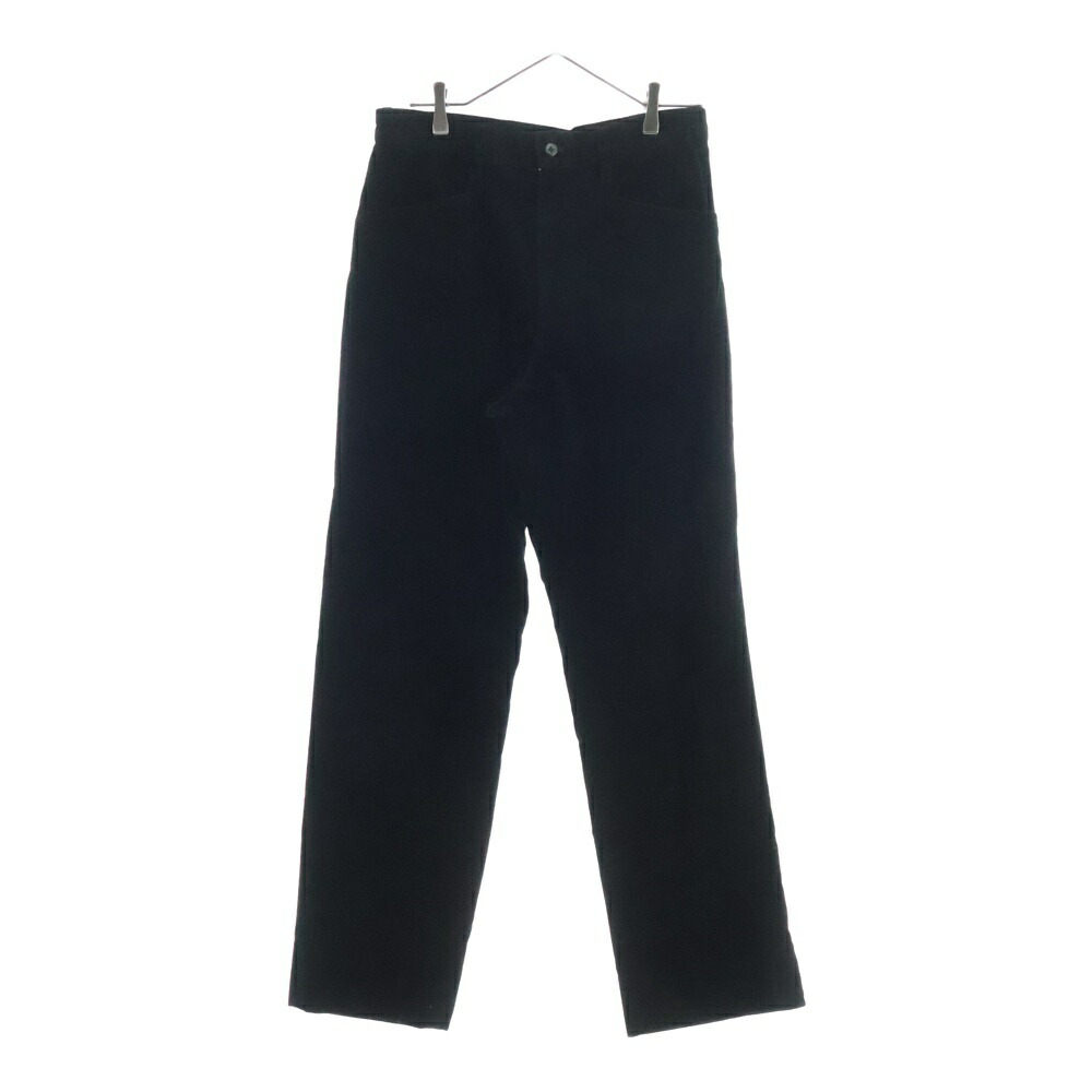 Yohji Yamamoto POUR HOMME(ヨウジヤマモト プールオム) 大きさ:3 03AW Pimp ピンプ期 天鵝絨ズボン下 引っ切り無いズボン下 黒いこと HU-41-027【中古】【座標軸B】【色合い黒いこと】【取りまわしバス発着場原宿】