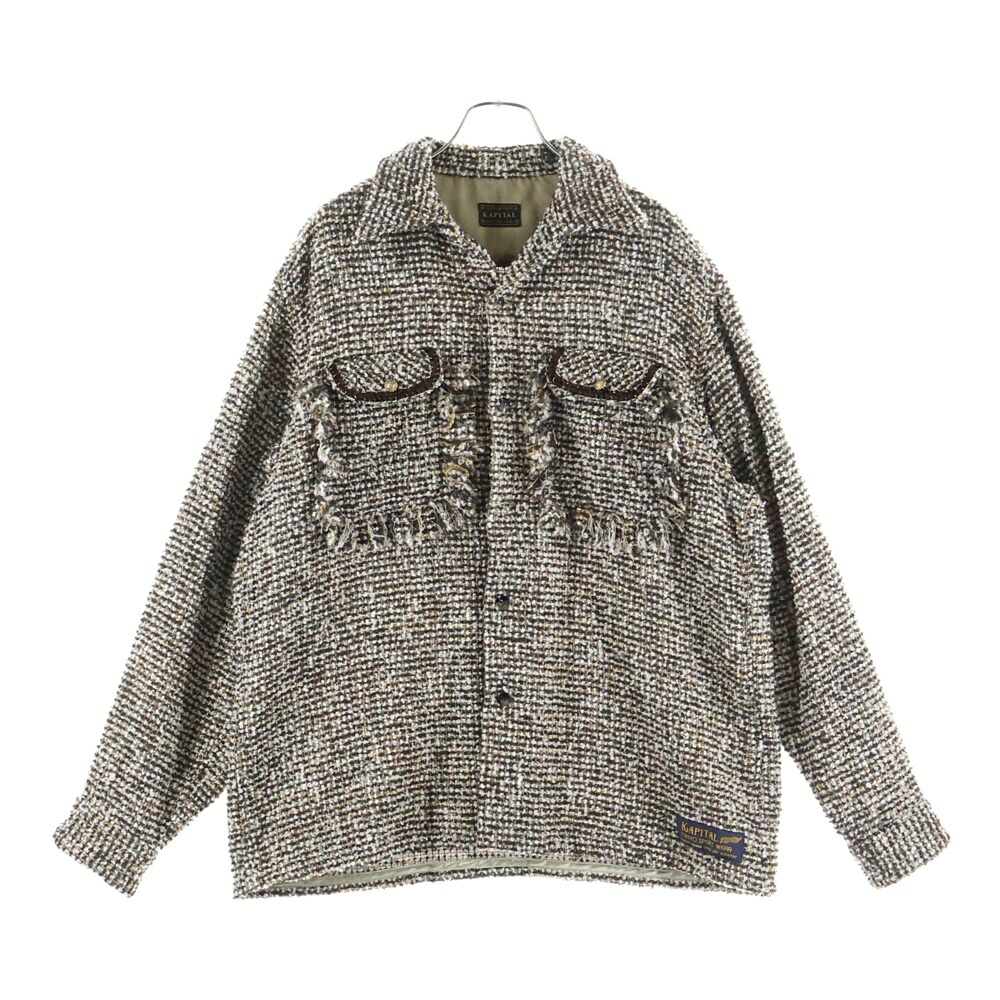 楽天市場】KAPITAL(キャピタル) サイズ:3 fancy tweed board shirt