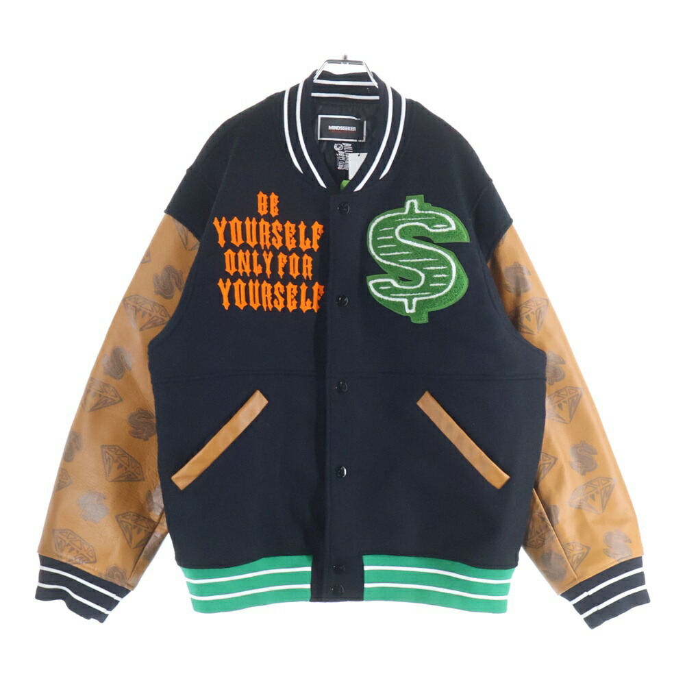 MINDSEEKER(マインドシーカー) 大いさ:L ×BILLIONAIRE BOYS CLUB STARTER JK クランク上衣 カウなめし革 黒いこと/赤銅色【中古】【度合いA】【色合い黒いこと】【オンライン制限事項商いもの】 コート・ジャケット-メンズファッション