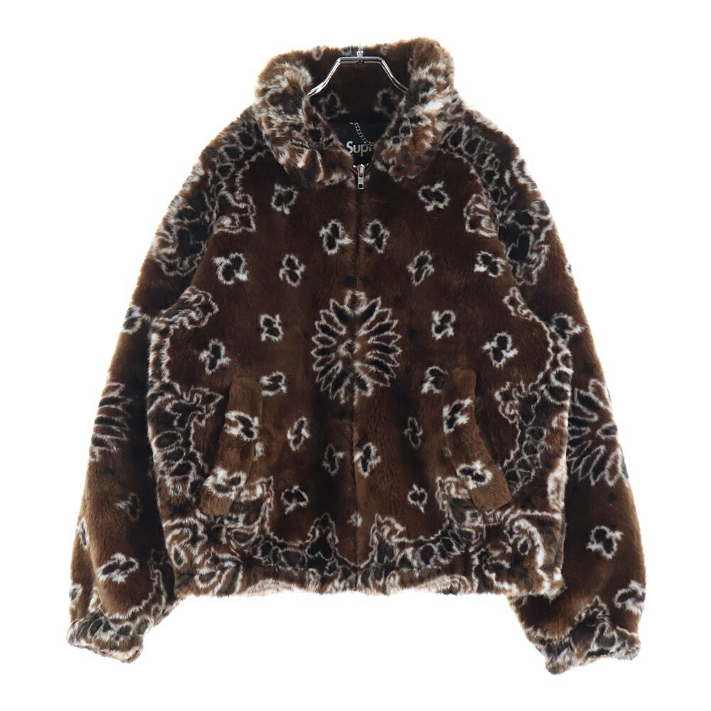 楽天市場】Supreme 21aw Bandana Faux Fur Bomber Jacket Lサイズ
