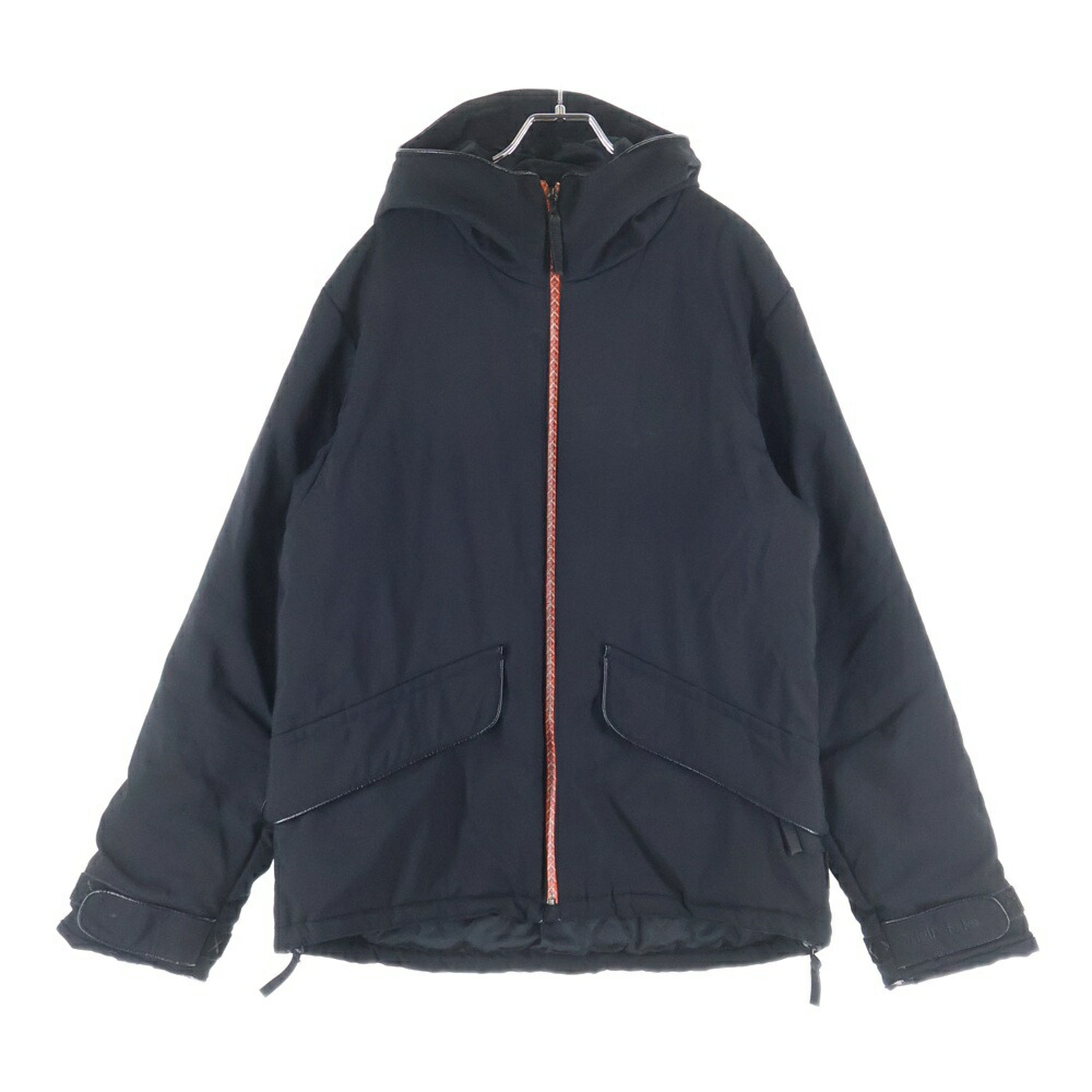 Original Fake(オリジナルフェイク) 大きさ:3 ZIPUP HOODED JACKET ジップアップ フーディー 上衣 黒いこと【中古】【座標軸B】【色合い黒いこと】【オンライン押さえる商いもの】