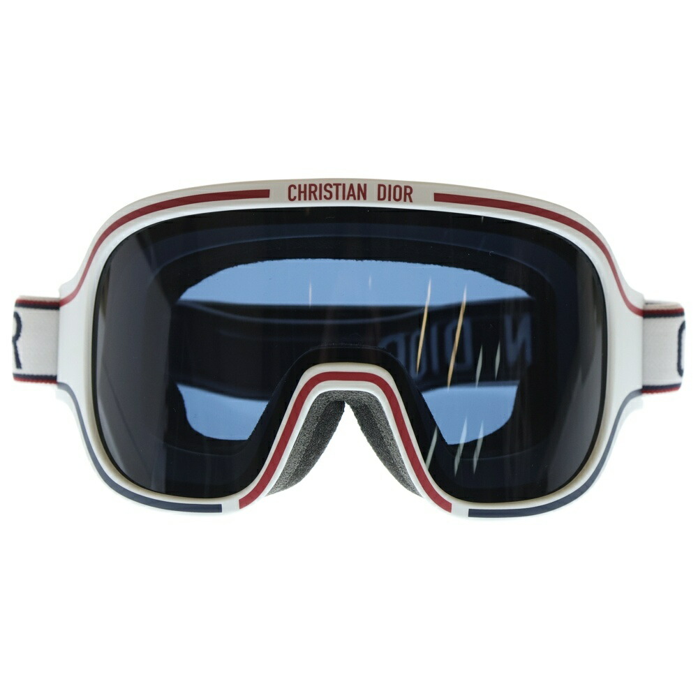 DIOR(クリスチャンディオール) Pre-Owned スキーゴーグル 白いこと/黒いこと【中古】【座標軸A】【色合い青色】【取りまわしバス発着場BRING札幌店】