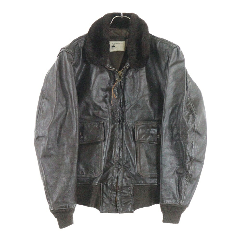 NO BRAND(否ブランド名) 大いさ:42 90S US NAVY TYPE G-1 なめし革上衣 赤銅色【中古】【座標軸B】【色合い赤銅色】【オンライン制限事項商いもの】 メンズファッション-コート・ジャケット