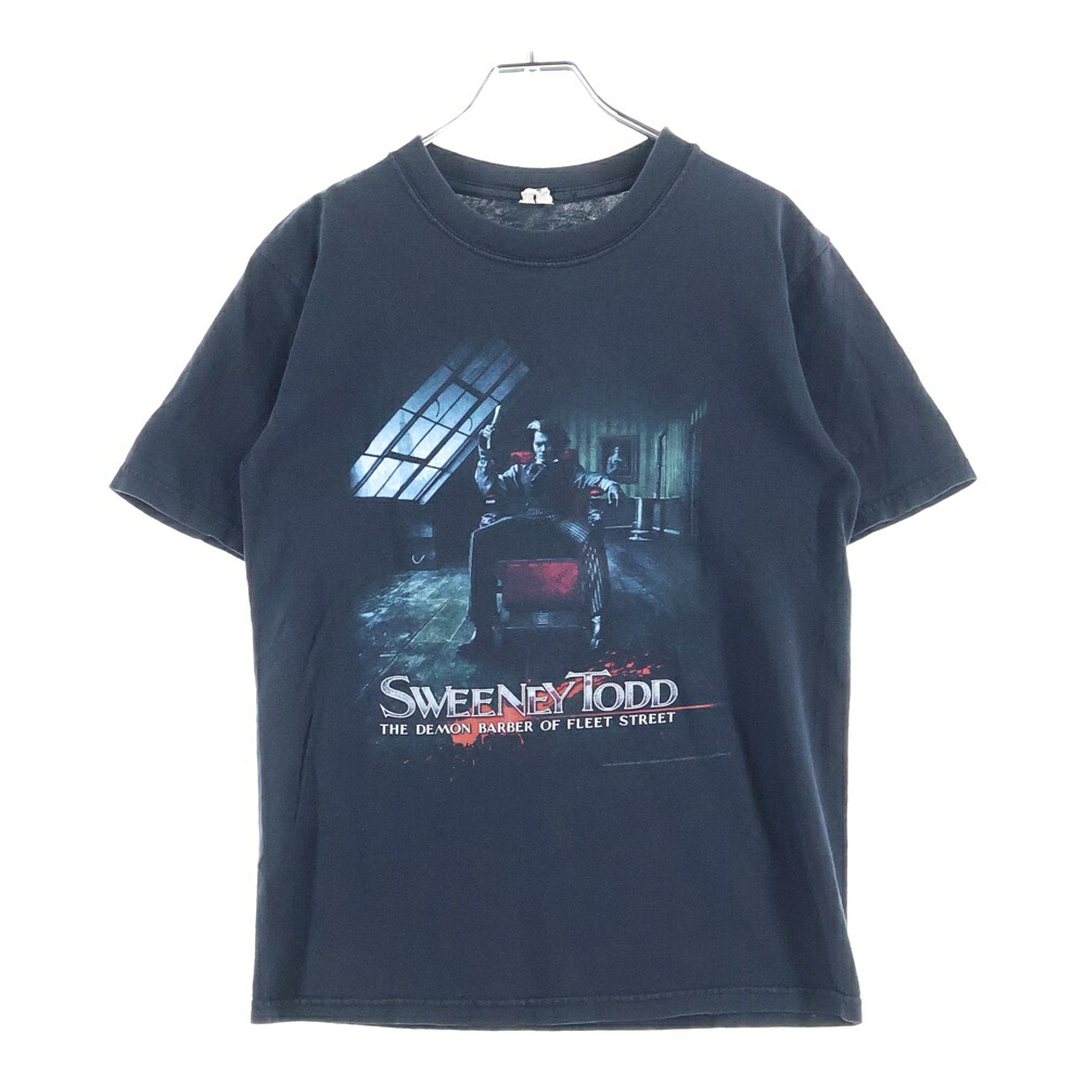 VINTAGE(ヴィンテージ) 00s SWEENEY TODD movie tee スウィーニー トッド 活動写真 半袖プルオーバー カットソー 黒いこと【中古】【座標軸B】【色合い黒いこと】【オンライン制限事項商いもの】