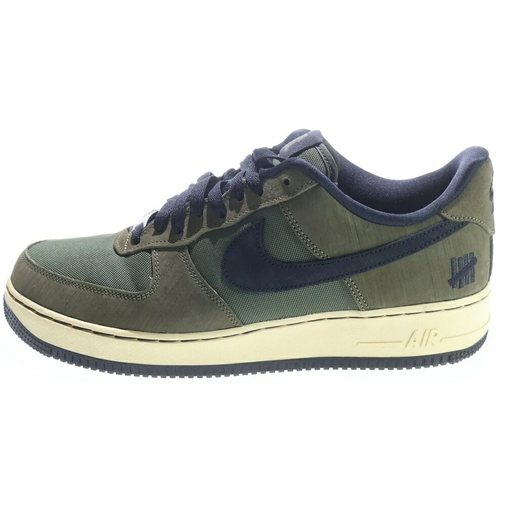 NIKE(ナイキ) 大いさ:29.0糎 ×UNDEFEATED AIR FORCE 1 LOW SP アンディフィーテッド ローカットスニーカー カーキ US11/29糎 DH3064-300【中古】【座標軸A】【色合いカーキ】【オンライン制限事項商いもの】