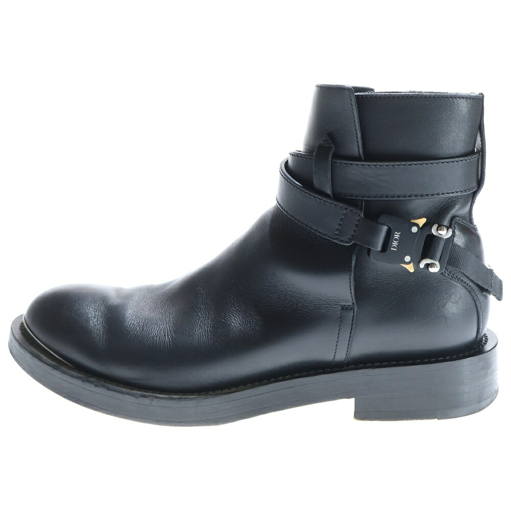 DIOR(クリスチャンディオール) 大きさ:41 EVIDENCE BOOTS JODHPUR BUCKLE ジョッパー バックルブーツ 黒いこと【中古】【座標軸B】【色つや黒いこと】【取りまわしバス発着場原宿】
