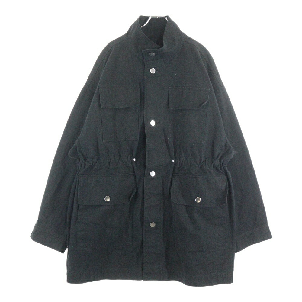 issuethings(イシューシングス) 大きさ:os 22SS Type18 マルチ衣嚢 ミリタリーコットンロングジャケット 黒いこと【中古】【座標軸A】【色合い黒いこと】【取りまわしバス発着場BRING京都河原町店】