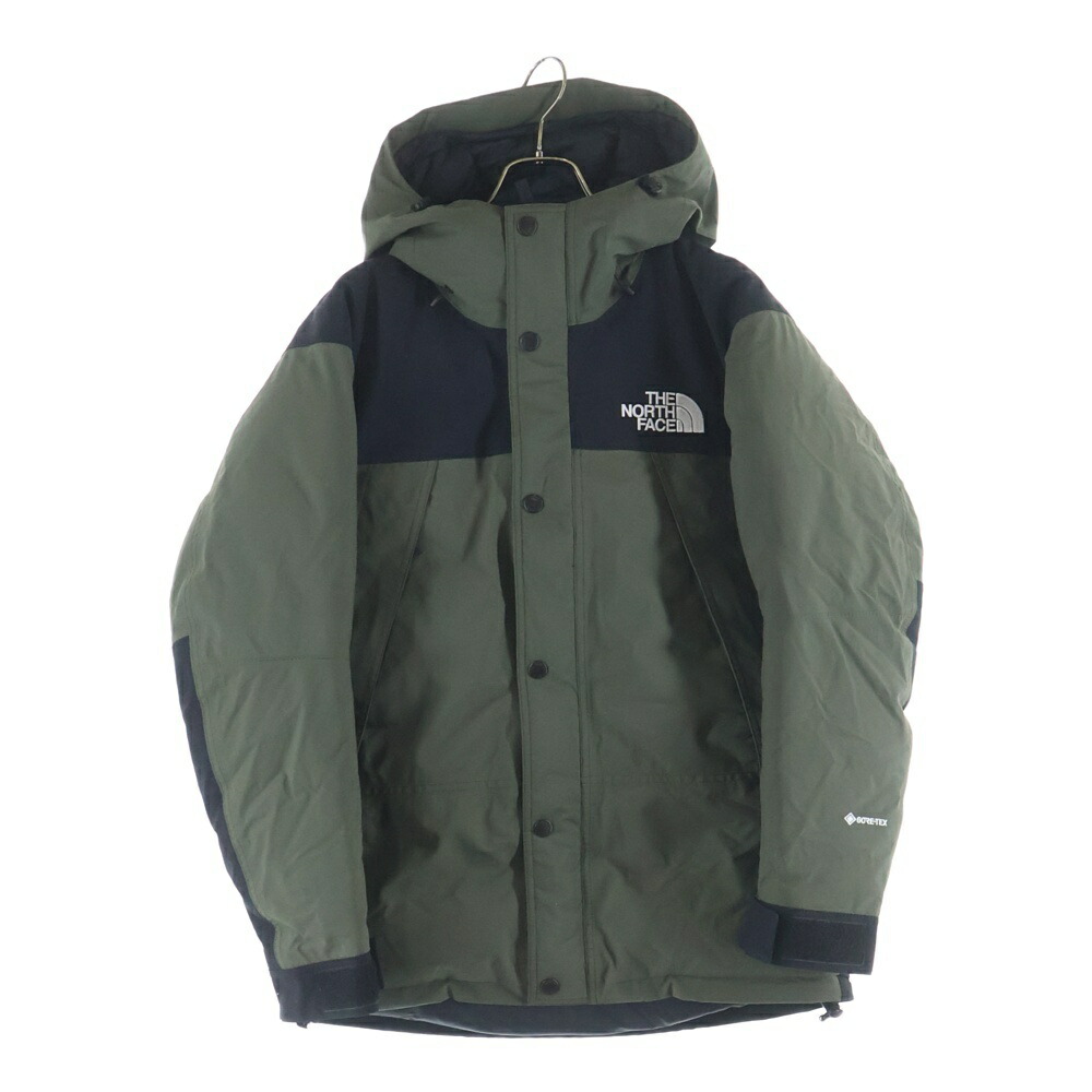 THE NORTH FACE(ザノースフェイス) サイズ:M MOUNTAIN DOWN JACKET GORE-TEX ゴアテックス フーデッド マウンテン ダウンジャケット ゴアテックス カーキ ND91930【中古】【程度B】【カラーカーキ】【オンライン限定商品】|ブランド買取・販売 BRING