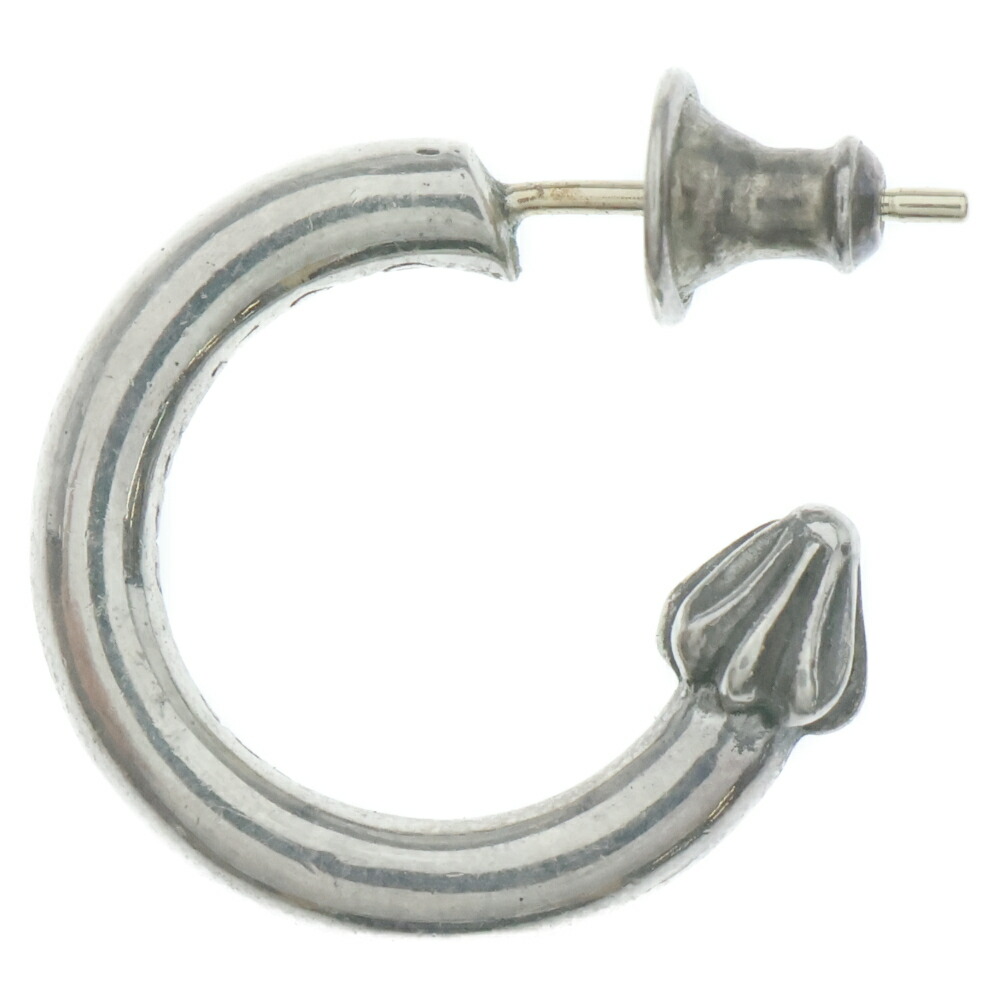 CHROME HEARTS(クロムハーツ) HOOP PLAIN 飾り気の無い フープピアス しろがね色 BCA101【中古】【座標軸B】【色合いしろがね色】【取りまわしバス発着場原宿】