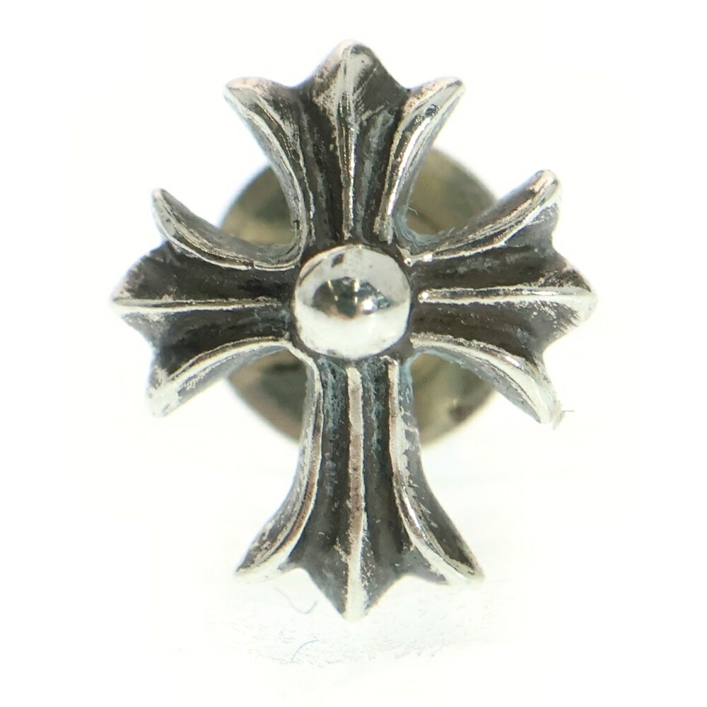 CHROME HEARTS(クロムハーツ) No2 CH CRS CHはりつけ台 スタッズピアス しろがね色 BCA407【中古】【度合いB】【色つやしろがね色】【取りまわしバス発着場BRING横浜ビブレ店】