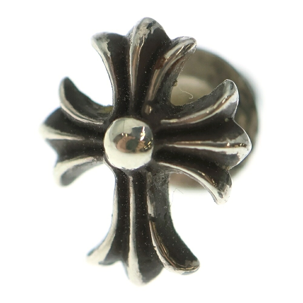 CHROME HEARTS(クロムハーツ) No2 CH CRS CHはりつけ台 スタッズピアス しろがね色 BCA407【中古】【度合いB】【色つやしろがね色】【取りまわしバス発着場OneStyle新宿店】