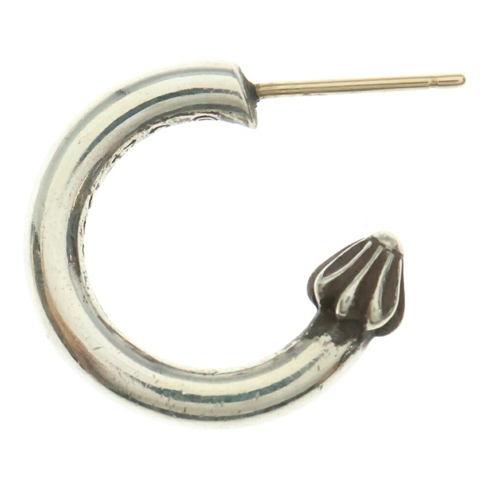 CHROME HEARTS(クロムハーツ) HOOP PLAIN 飾り気の無い フープピアス しろがね色 BCA101【中古】【座標軸B】【色合いしろがね色】【取りまわしバス発着場BRING札幌店】