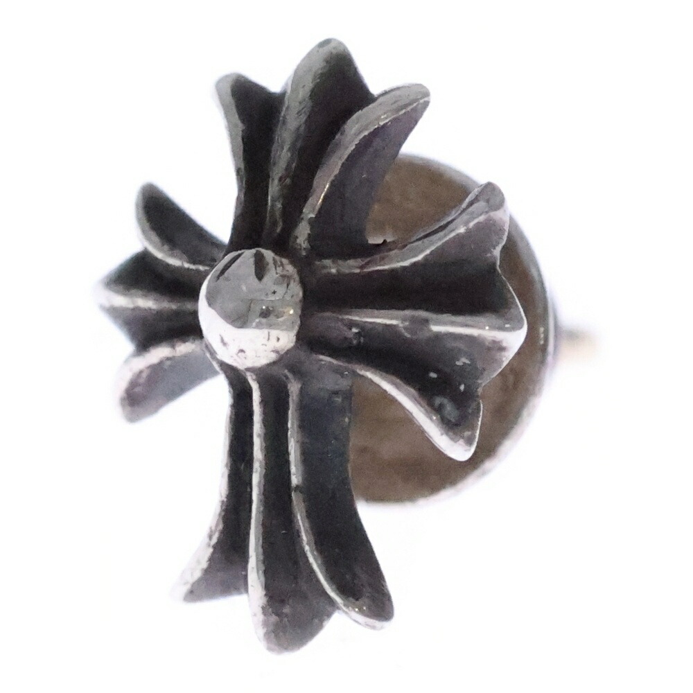CHROME HEARTS(クロムハーツ) No2 CH CRS CHはりつけ台 スタッズピアス しろがね色 BCA407【中古】【度合いB】【色つやしろがね色】【取りまわしバス発着場BRING有楽町マルイ店】