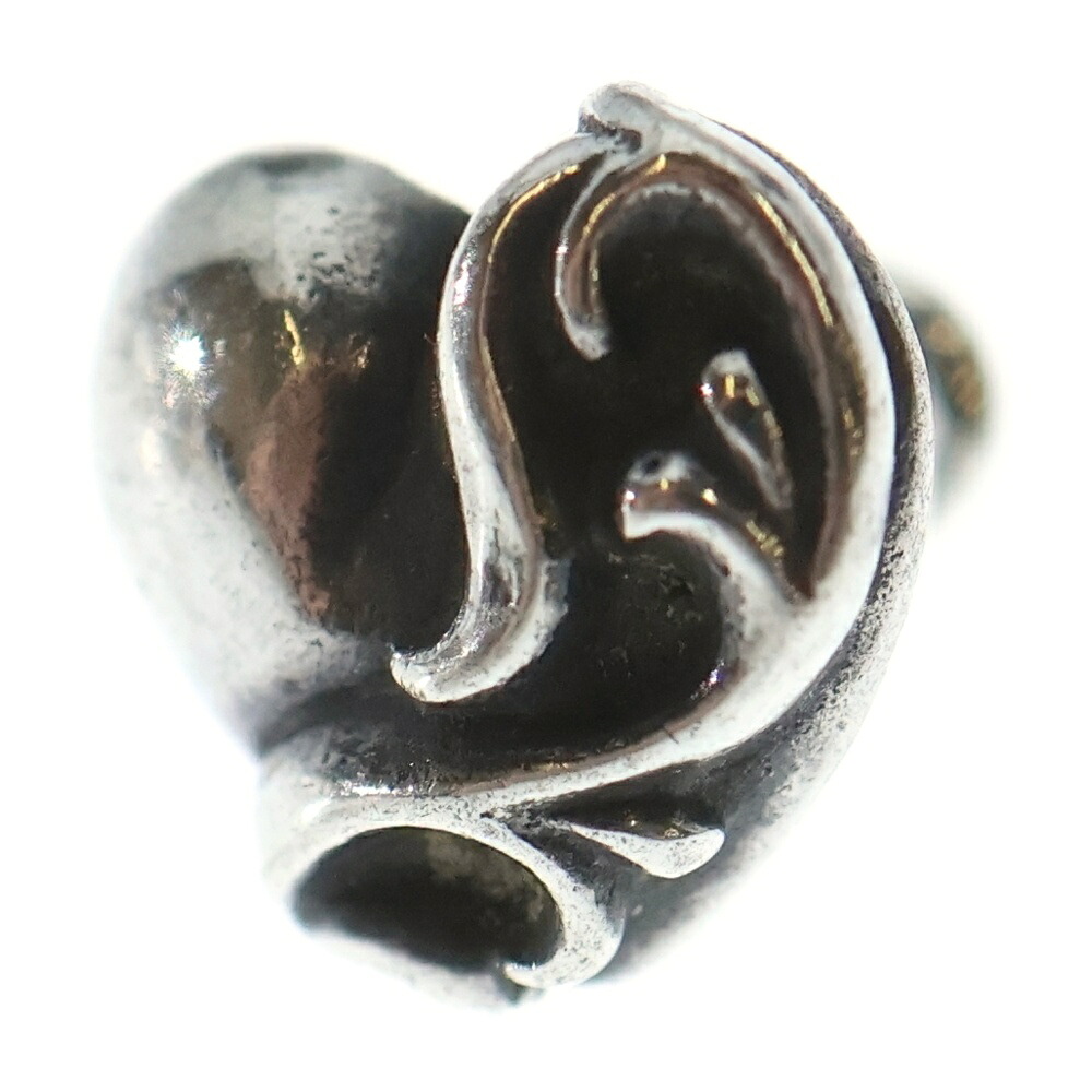 CHROME HEARTS(クロムハーツ) 大いさ:- STUD HEART ハート形 スタッドピアス しろがね色 BCA112【中古】【座標軸B】【色合いしろがね色】【取りまわしバス発着場BRING仙台店】