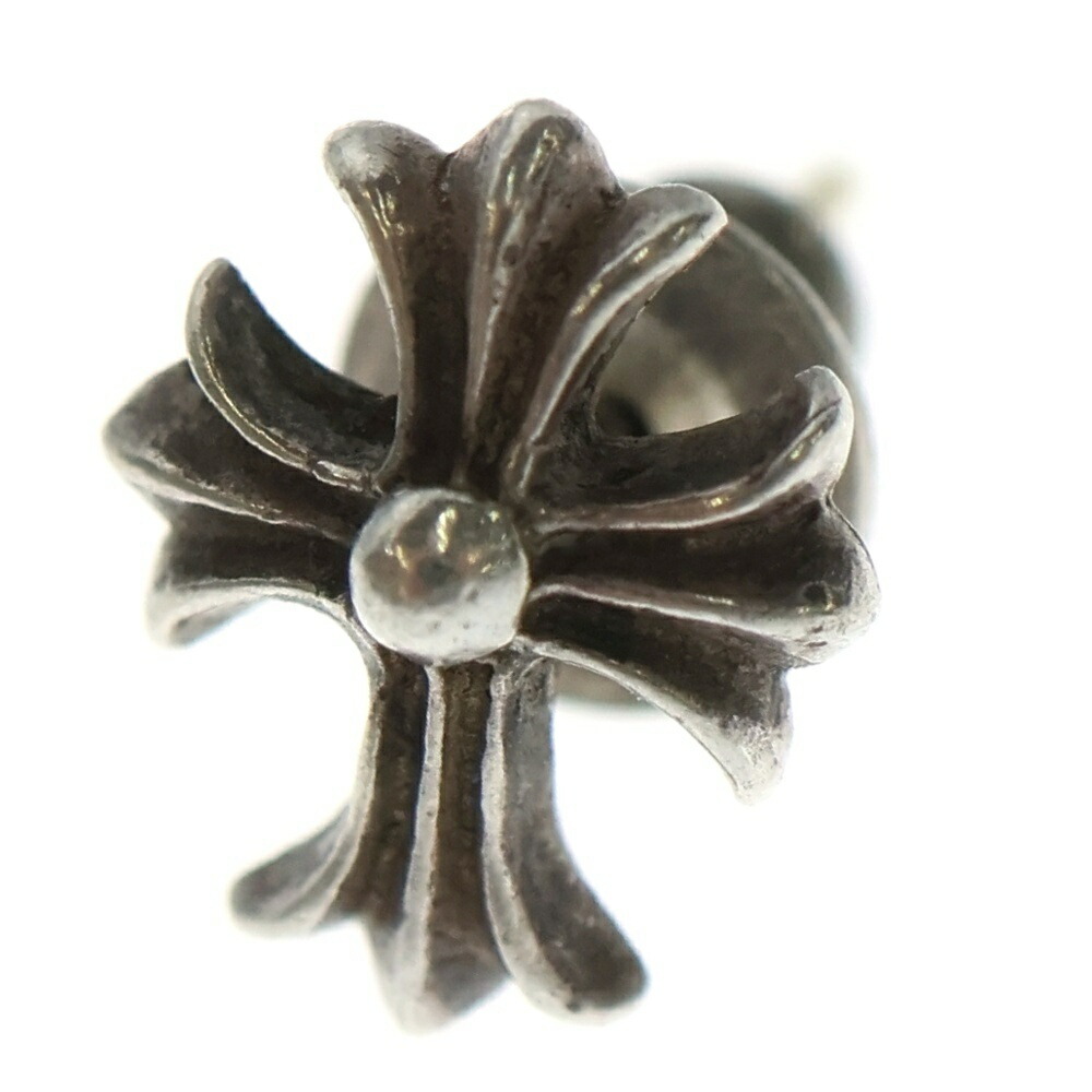 CHROME HEARTS(クロムハーツ) No2 CH CRS CHはりつけ台 スタッズピアス しろがね色 BCA407【中古】【度合いB】【色つやしろがね色】【取りまわしバス発着場OneStyle新宿店】