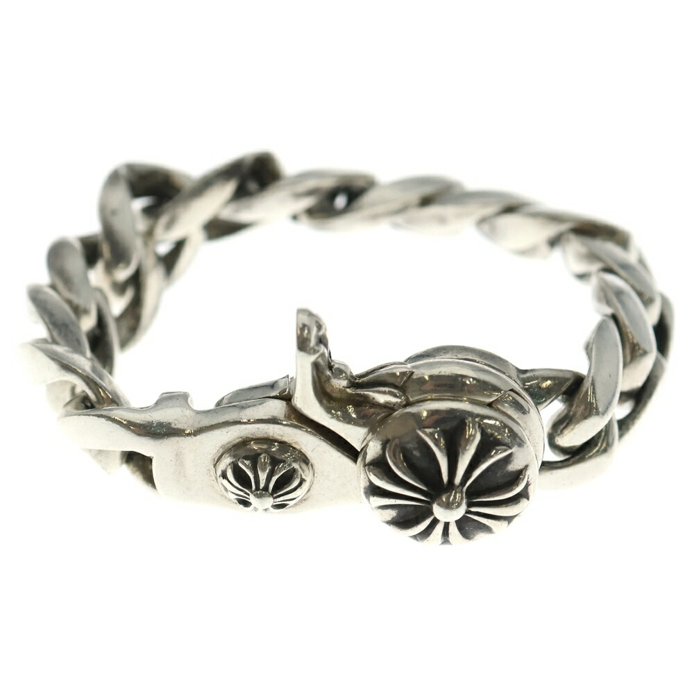 CHROME HEARTS(クロムハーツ) 大きさ:12LINK CLSC CHN LNK クラシックリンククリップブレスレット 12繋がり しろがね色 BCA138【中古】【座標軸B】【色合いしろがね色】【取りまわしバス発着場新宿】