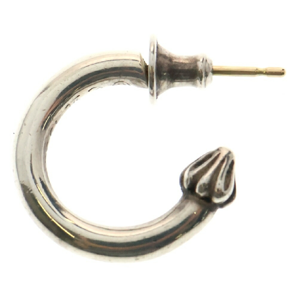 CHROME HEARTS(クロムハーツ) HOOP PLAIN 飾り気の無い フープピアス しろがね色 BCA101【中古】【座標軸B】【色合いしろがね色】【取りまわしバス発着場BRING THRIFT CLOSET あべの店】
