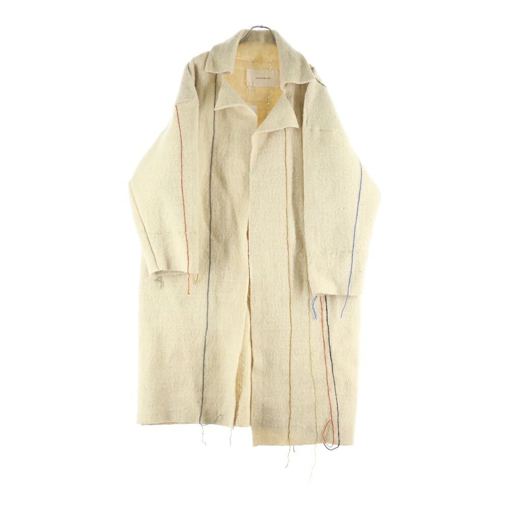NO BRAND(否ブランド名) UNSUNG WEAVERS アンサング ウィーバーズ Long Embroidered Coat ロング 刺しゅう 厚地の外套 ベージュ【中古】【座標軸A】【色合いベージュ】【オンライン押さえる商いもの】