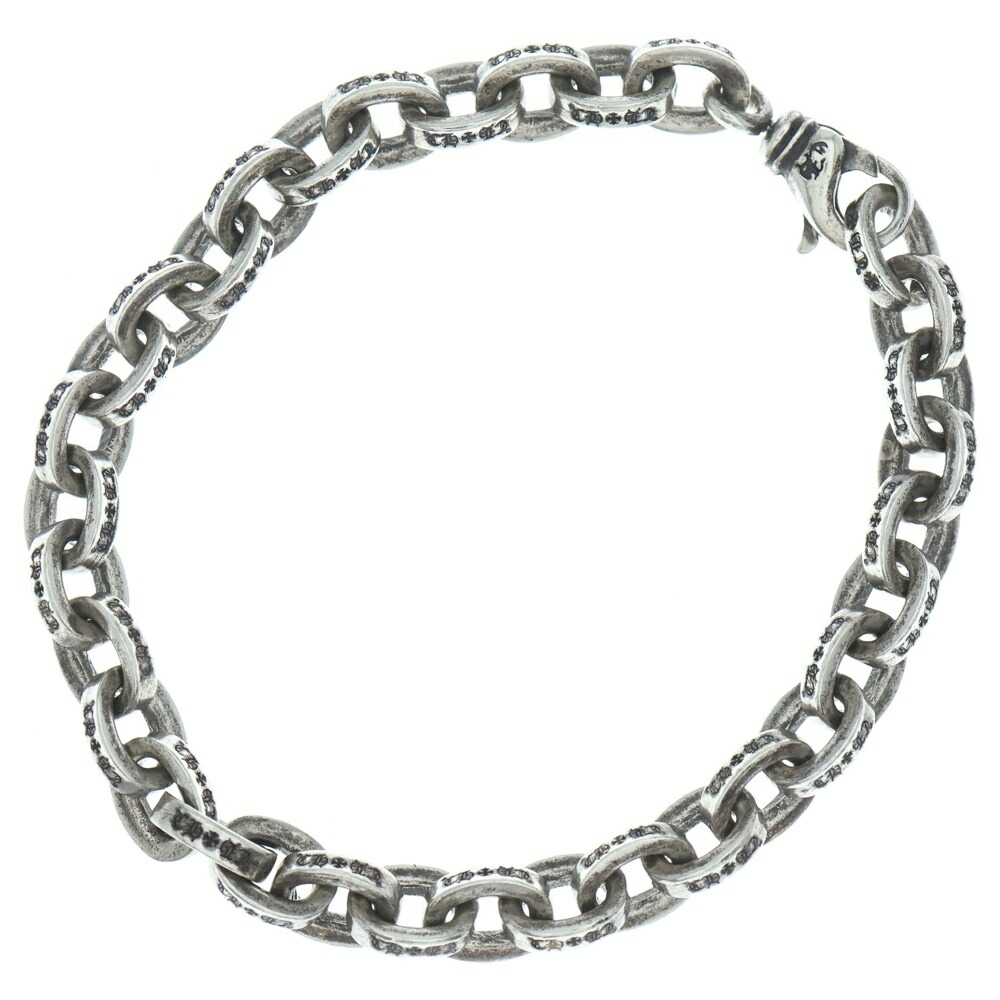 CHROME HEARTS(クロムハーツ) LARGE PAPER CHN ラージペーパーチェーン 腕輪 しろがね色 BCA170【中古】【座標軸B】【色合いしろがね色】【取りまわしバス発着場渋谷】