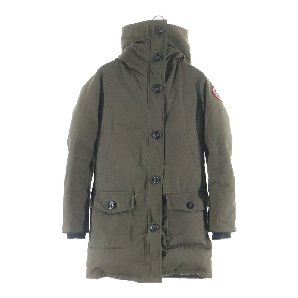 CANADA GOOSE(カナダグース) 大いさ:S BRONTE PARKA ブロンテパーカ コヨーテファー フーディダウンジャケット レディース カーキ 2600JL R【中古】【度合いB】【色合いカーキ】【オンライン制限事項商いもの】 コート・ジャケット-レディースファッション