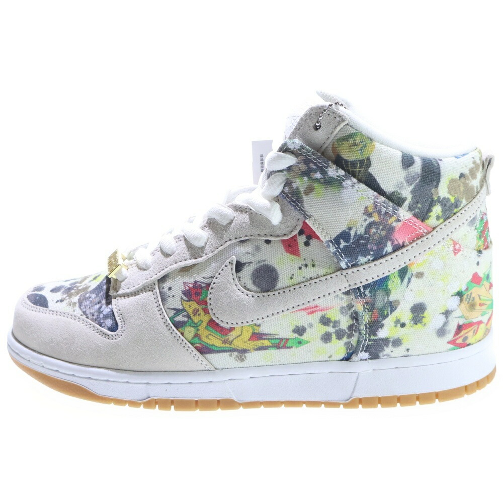 NIKE(ナイキ) 大きさ:27.5糎 ×SUPREME SB DUNK HIGH OG QS シュプリーム ダンク ハイカットスニーカー ベージュ US9.5/27.5糎 FD8779-100【新古品/中古】【座標軸S】【色つやベージュ】【取りまわしバス発着場BRING THRIFT CLOSET 幕張店】