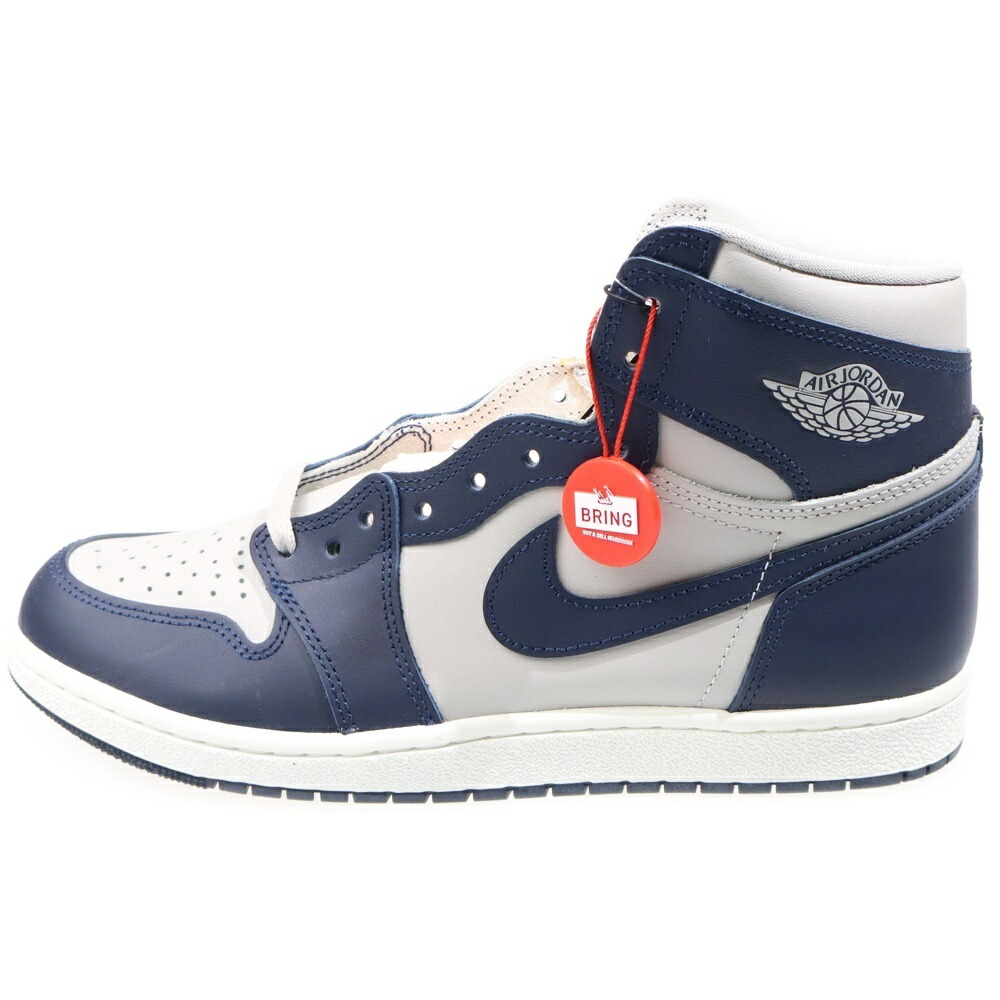 NIKE(ナイキ) 大いさ:28.5糎 AIR JORDAN 1 HIGH 85 GEORGETOWN エアジョーダン1 ジョージタウン ハイカットスニーカー 米国海軍/薄墨色 US10.5/28.5糎 BQ4422-400【中古】【座標軸A】【カラーネイビー】【取りまわしバス発着場BRING梅田茶屋町店】