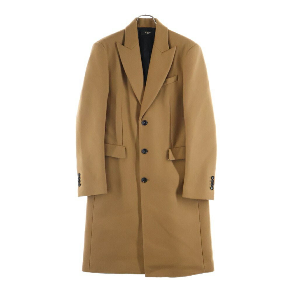 AMIRI(アミリ) サイズ:48 サイドベンツ チェスターコート ベージュ【中古】【程度A】【カラーベージュ】【オンライン限定商品】