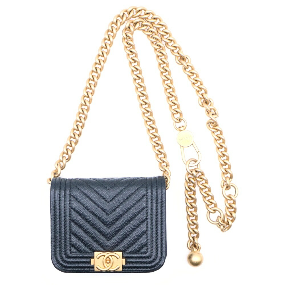 CHANEL(シャネル) ボーイシャネル ベルトショルダーバッグ AP2709 ブラック【中古】【程度B】【カラーブラック】【取扱店舗BRING：RED新宿東口店】｜ブランド買取・販売　BRING
